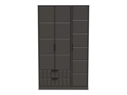 Welcome New York 3 Door 2 Drawer Tall Triple Wardrobe (Assembled)