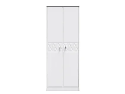 Welcome San Jose 2 Door Tall Double Hanging Wardrobe (Assembled)
