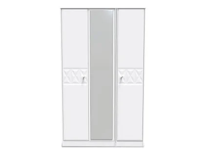 Welcome San Jose 3 Door Tall Mirrored Triple Wardrobe (Assembled)