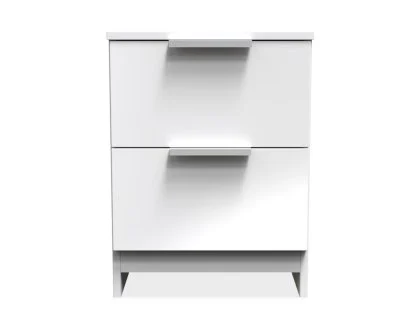 Welcome Plymouth 2 Drawer Small Bedside Table (Assembled)