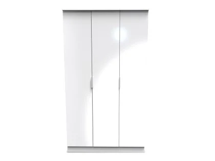 Welcome Plymouth 3 Door Tall Triple Wardrobe (Assembled)