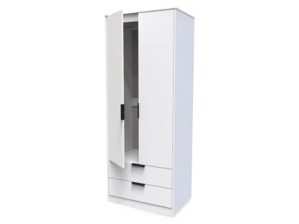 Welcome Diego 2 Door 2 Drawer Tall Double Wardrobe (Assembled)