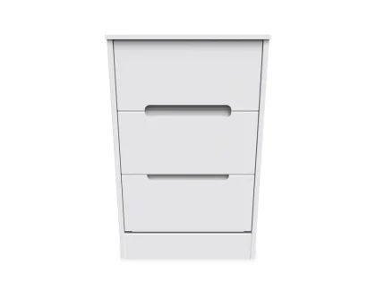 Welcome Monaco 3 Drawer Bedside Table (Assembled)