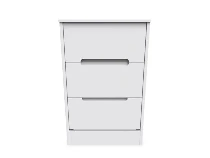 Welcome Monaco 3 Drawer Bedside Table (Assembled)