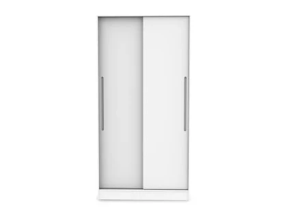 Welcome Monaco Sliding Door Double Wardrobe (Part Assembled)