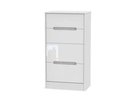 Welcome Monaco Gloss 4 Drawer Deep Midi Chest of Drawers (Assembled)
