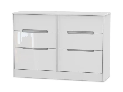 Welcome Monaco Gloss 6 Drawer Midi Chest of Drawers  (Assembled)