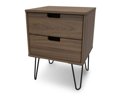 Welcome Shanghai 2 Drawer Bedside Table (Assembled)