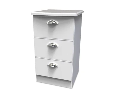 Welcome Victoria 3 Drawer Bedside Table (Assembled)