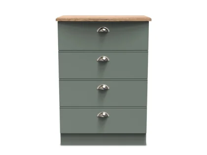 Welcome Victoria 4 Drawer Midi Chest of Drawers (Assembled)