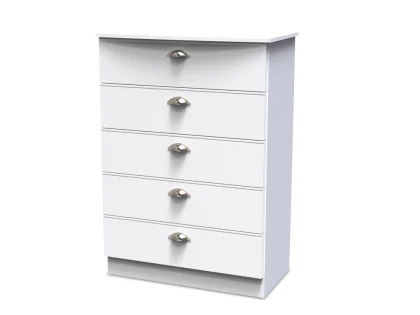 Welcome Victoria 5 Drawer Chest of Drawers (Assembled)