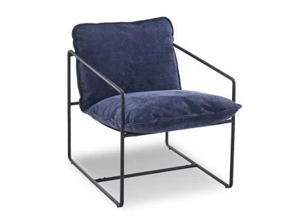Seconique Tivoli Blue Fabric Accent Chair