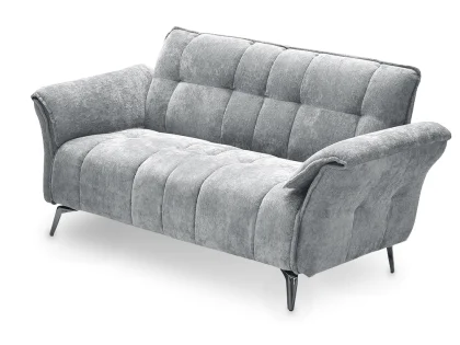 Seconique Amalfi Grey Fabric 3 Seater Sofa