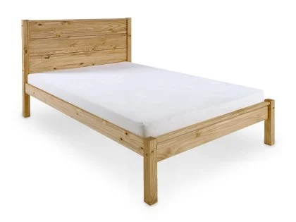 Seconique Barton 4ft6 Double Waxed Pine Wooden Bed Frame