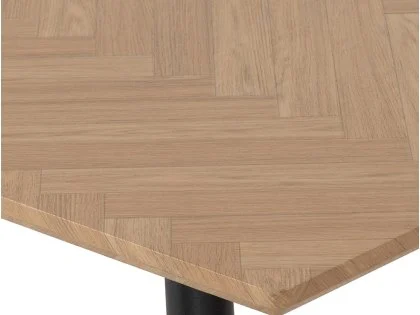 Seconique Hamilton 140cm Oak Effect Dining Table