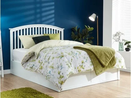 GFW Madrid White Wooden Ottoman Bed Frame GFW Madrid White Wooden Ottoman Bed Frame
