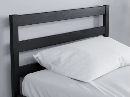 Birlea Luka 3ft Single Black Wooden Bed Frame