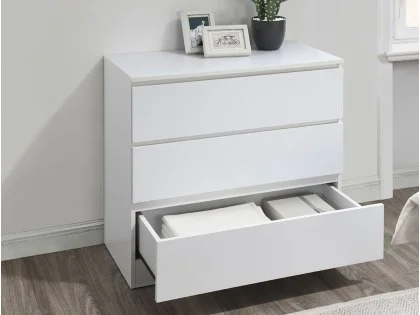 Birlea Oslo White 3 Drawer Chest of Drawers