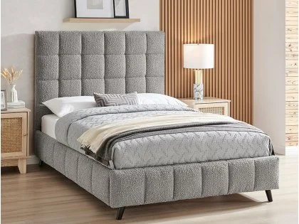 Limelight Estelle Square Dove Grey Boucle Bed Frame Limelight Estelle Square Dove Grey Boucle Bed Frame