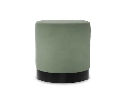 LPD Lara Sage and Black Fabric Bedroom Stool