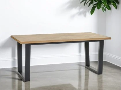 Julian Bowen Hilton 180cm Oak Dining Table