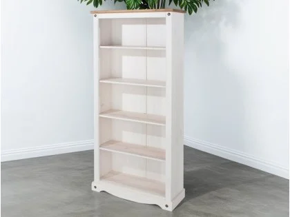 Core Corona White and Pine Tall Bookcase Core Corona White and Pine Tall Bookcase