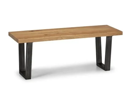 Clearance - Julian Bowen Brooklyn 120cm Oak Dining Bench