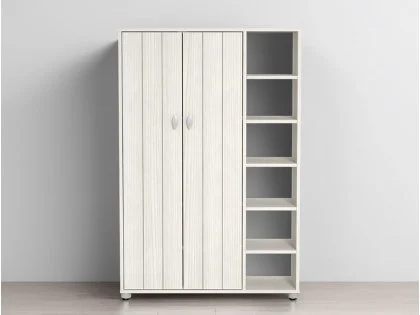 GFW Bideford White 2 Door Shoe Cabinet GFW Bideford White 2 Door Shoe Cabinet