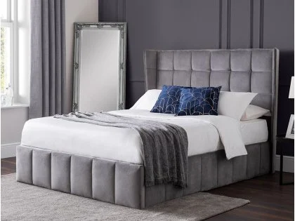 Julian Bowen Gatsby Light Grey Fabric Ottoman Bed Frame Julian Bowen Gatsby Light Grey Fabric Ottoman Bed Frame