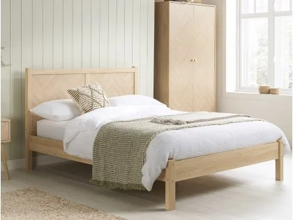 Birlea Herringford Light Oak Wooden Bed Frame