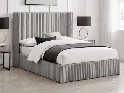Limelight Pisces Grey Cord Ottoman Bed Frame Limelight Pisces Grey Cord Ottoman Bed Frame