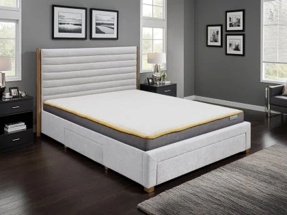 Birlea Arabella Grey Fabric 3 Drawer Storage Bed Frame Birlea Arabella Grey Fabric 3 Drawer Storage Bed Frame