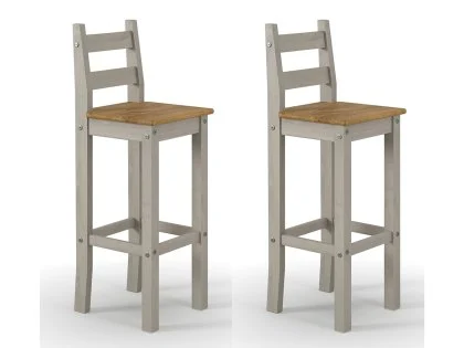Core Corona Grey Set of 2 High Dining Chair