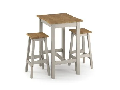 Core Corona Grey Small Rectangular Dining Table and Chairs Set