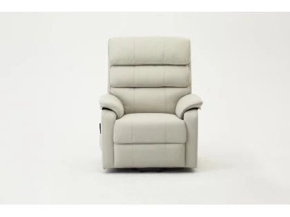TGC Blair Single Motor Light Grey Air Leather Riser Recliner Chair