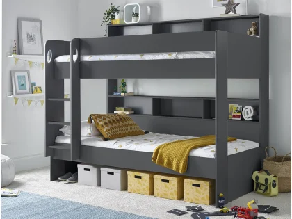 Bedmaster Oliver 3ft Onyx Grey Bunk Bed Frame