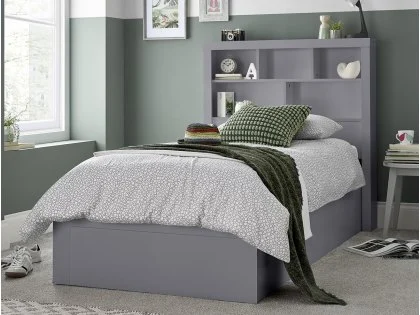 Bedmaster Oscar 3ft Single Grey Wooden Ottoman Bed Frame