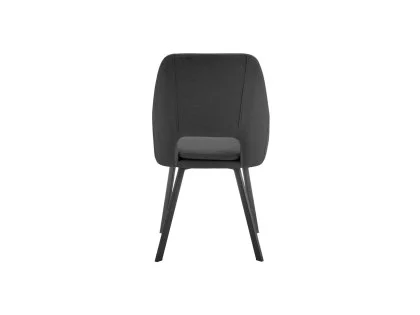 TGC Bella Set of 2 Grey Fabric Dining Chairs