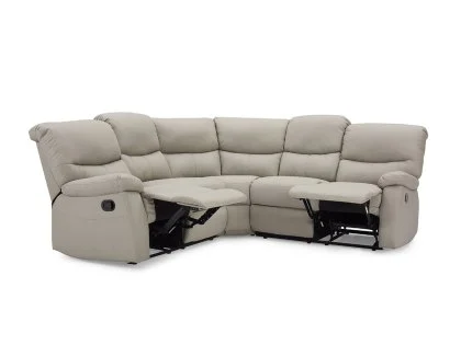 TGC Benji Light Grey Power Recliner Corner Sofa