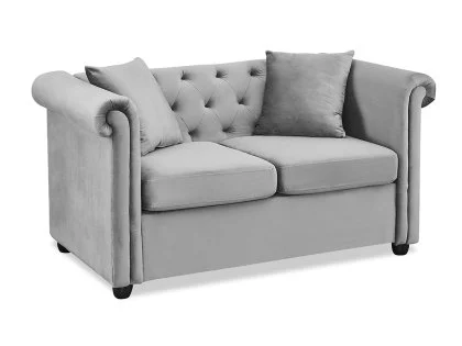 TGC Cambridge Grey Velvet 2 Seater Sofa