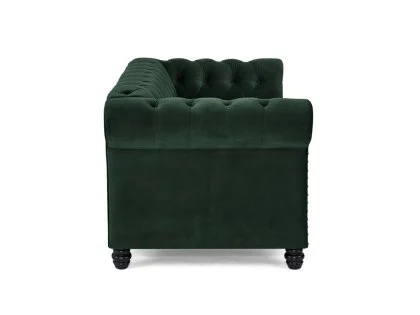 TGC Chester Green Velvet Fabric 2 Seater Sofa
