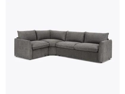 TGC Daniel Dark Grey Fabric Left Hand Corner Sofa Bed