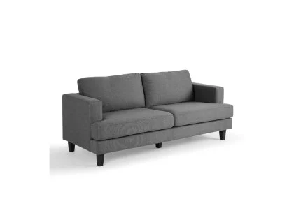 TGC Donnie Grey Fabric 3 Seater Sofa