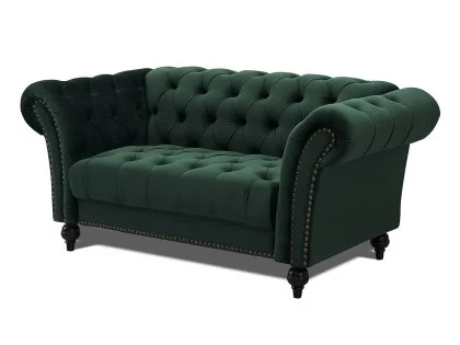 TGC Monroe Green Velvet 2 Seater Sofa
