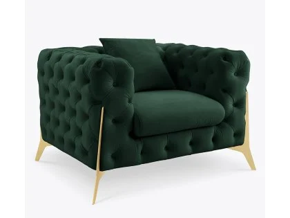 TGC Panther Green Velvet Chair