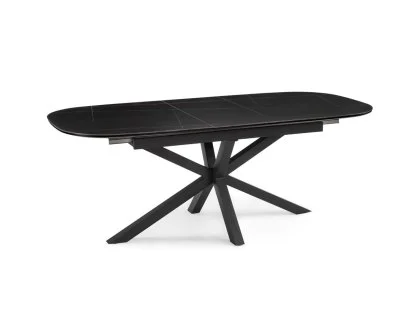 TGC Vincent Black Ceramic Extending Dining Table
