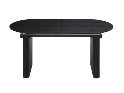 TGC Yuki Black Wood Veneer Japandi Extending Table TGC Yuki Black Wood Veneer Japandi Extending Table