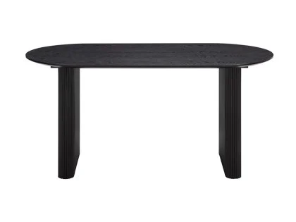 TGC Yuki Black Wood Veneer Japandi Table TGC Yuki Black Wood Veneer Japandi Table
