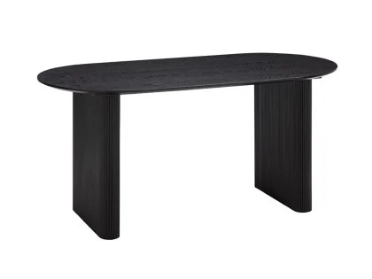 TGC Yuki Black Wood Veneer Japandi Table