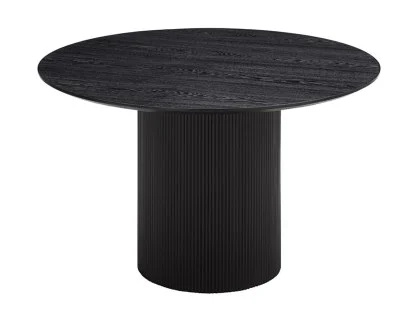 TGC Yuki Black Wood Veneer Round Table